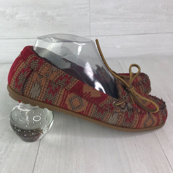 Minnetonka Southwestern Boho Moccasins Size 7 - Picture 2 of 8